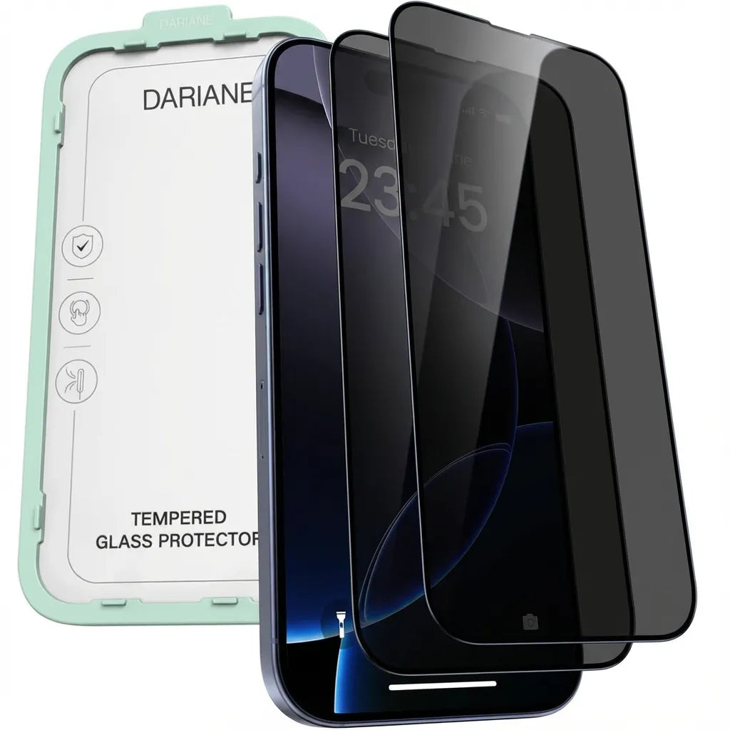 Dariane® Tempered Glass Screen Protector for iPhone (2 Pack)