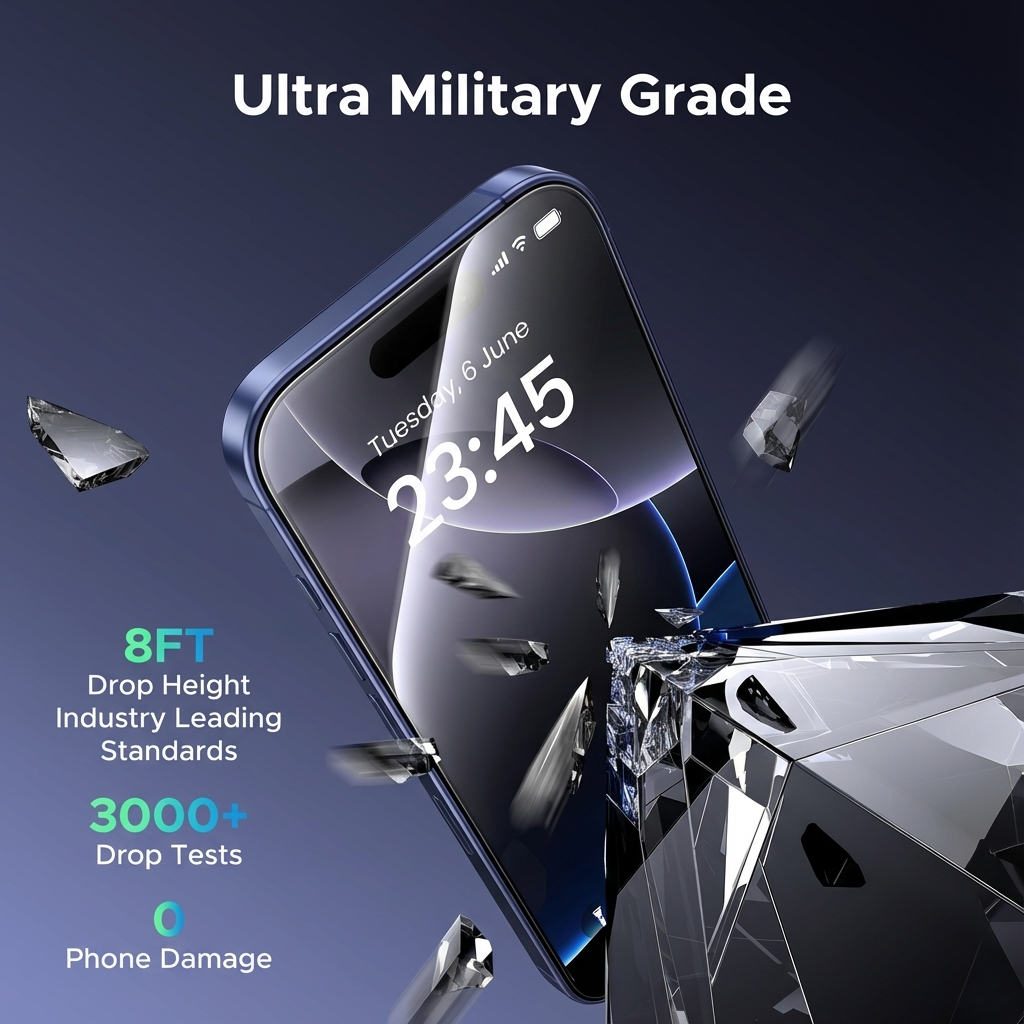 Dariane® Tempered Glass Screen Protector for iPhone (2 Pack)